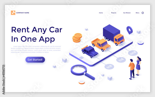 Isometric Vector Concept