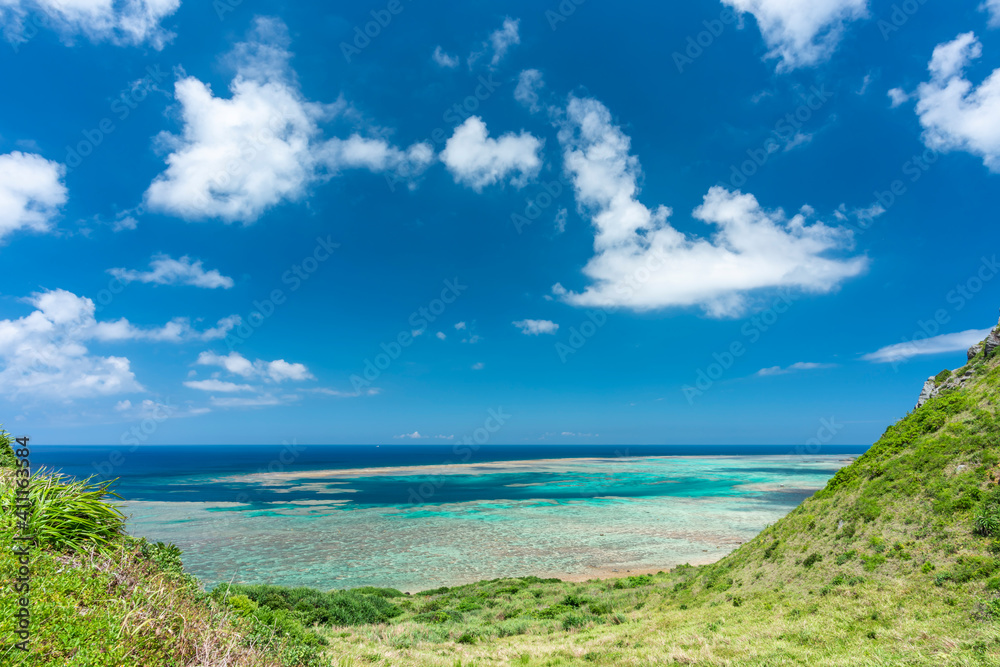 Breathtaking view at Hirakubo lighthouse, Ishigaki island, Okinawa, Japan.