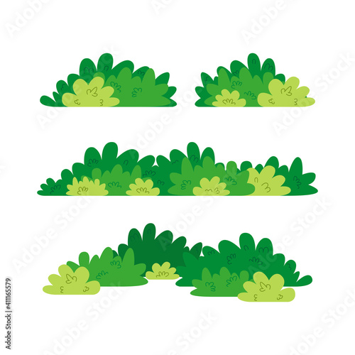 The bush icon. Simple vector flat illustration on a white background