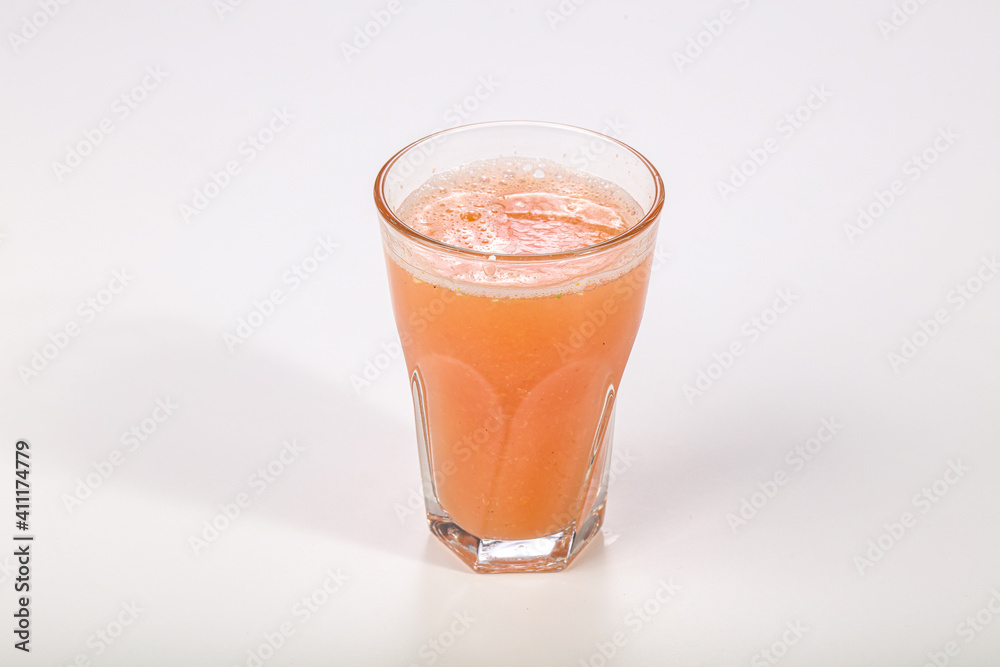 Grapefruit fresh juice in the glass Grapefruit fresh juice in the glass