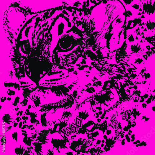 Animal print, leopard texture background