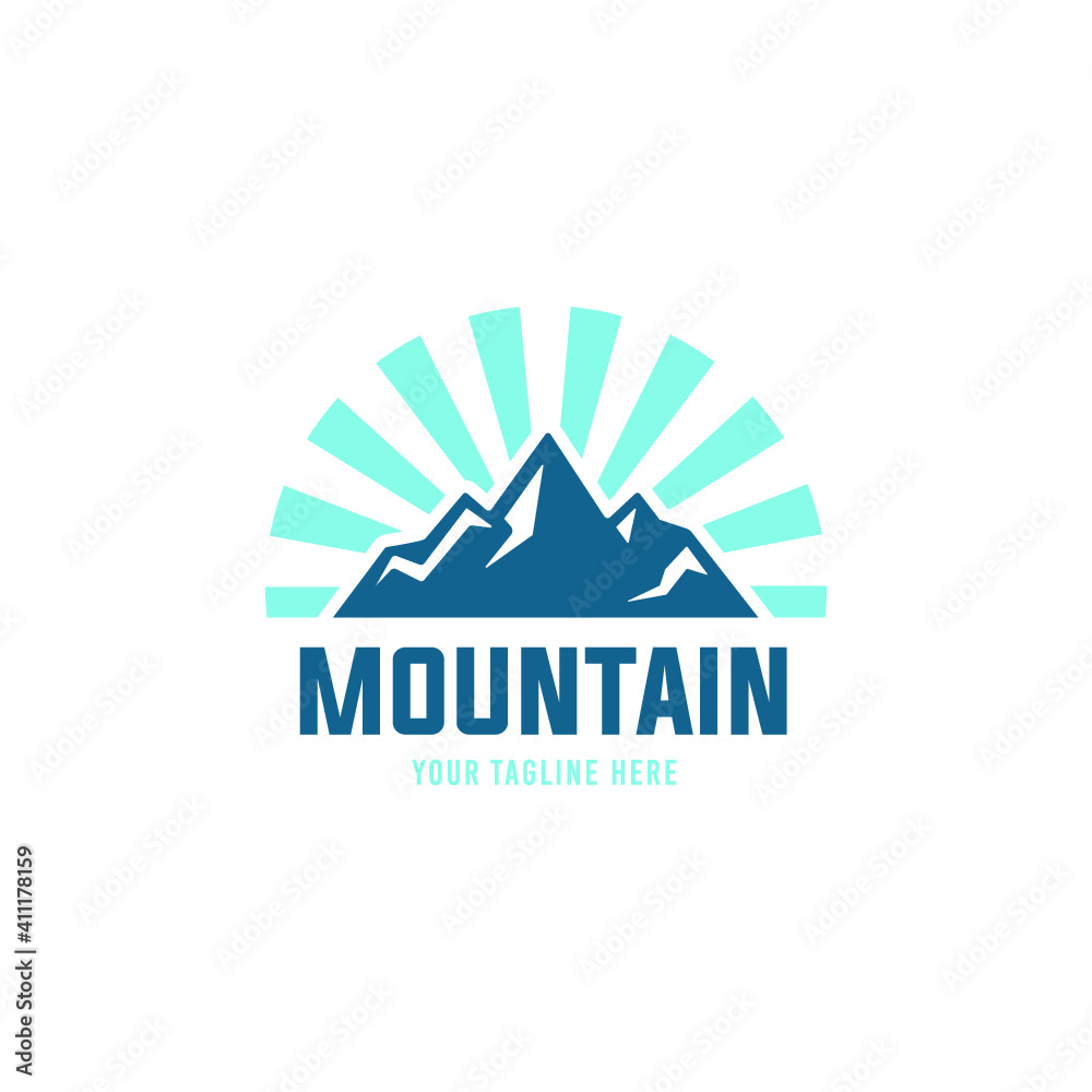 Mountain Logo. Outdoor logo design template 