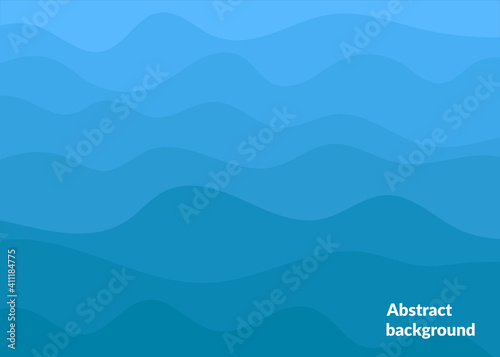 Abstract blue waves background