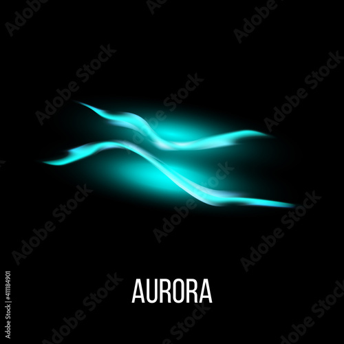 Aurora borealis abstract background