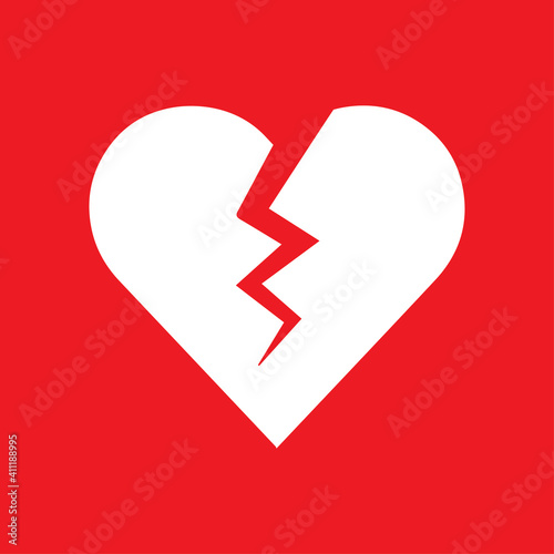 AED,automated external defibrillator / aed sign with heart and electricity symbol flat vector icon	
