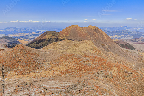                                                                                         Kujuurenzan in winter Mt.Mimatayama seen from Mt.Nakadake trail Ooita-ken Kusu-gun