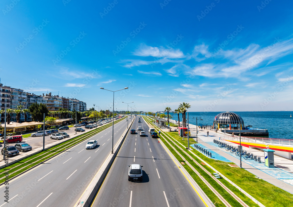Street view in Izmir City of Turkey