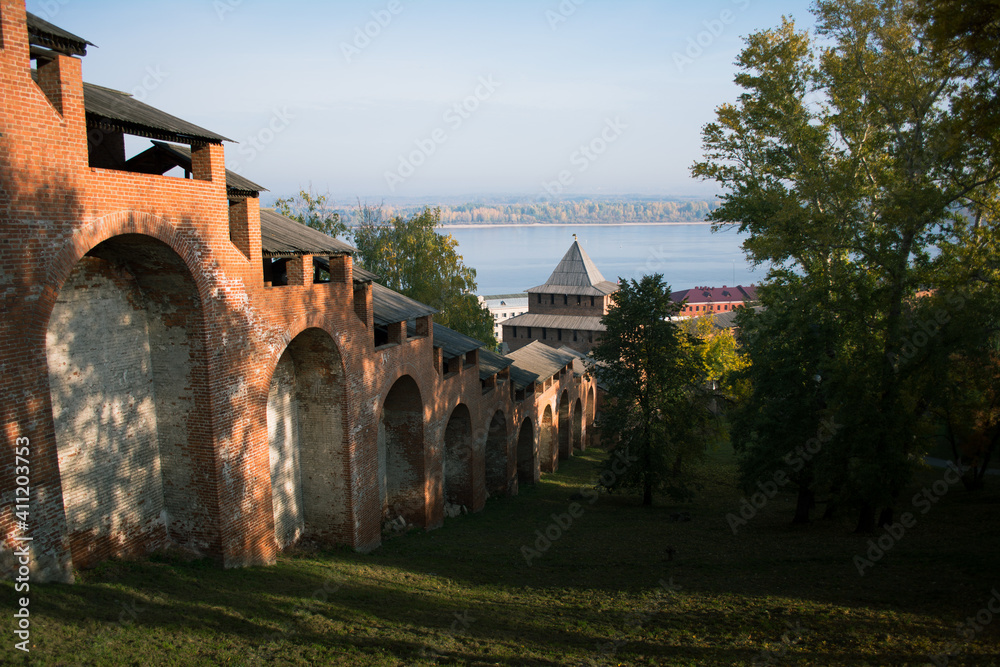 View on volga river from nizhny novgorod fortress