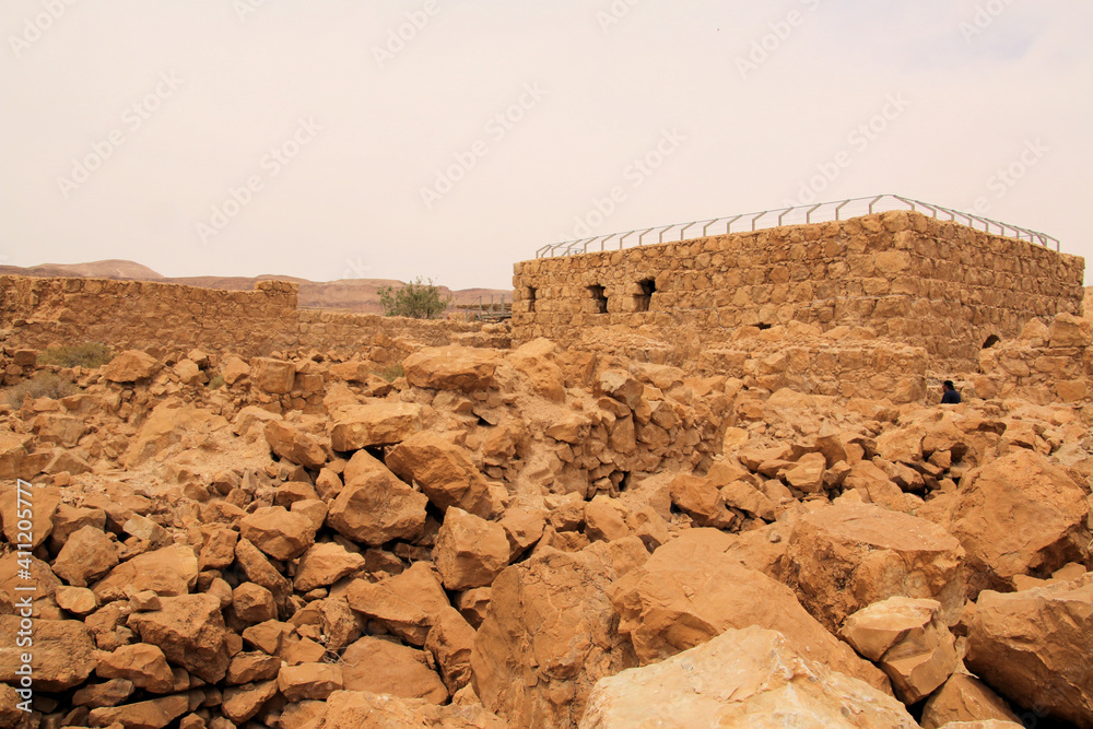 A view of the Old Israeli Fortress of Masada