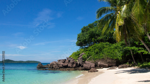 Paradise beach on Fingernail Island  Hon Mong Tay   Phu Quoc
