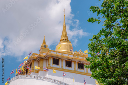 Wat Phra That Phu Khao Thong in Bangkok  Thailand