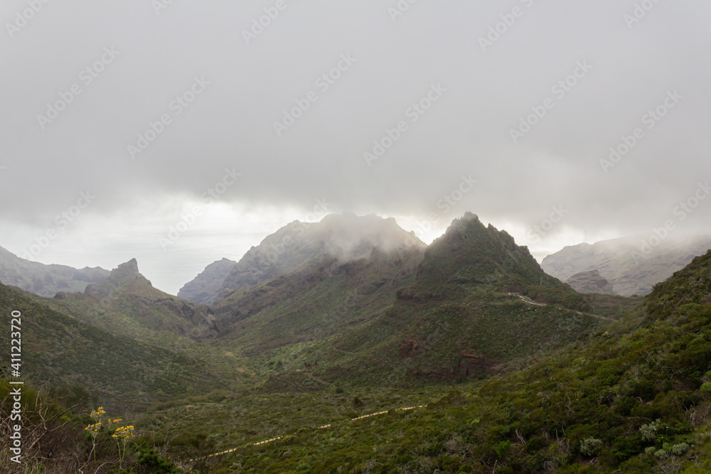 Tenerife Masca  mountain trail 