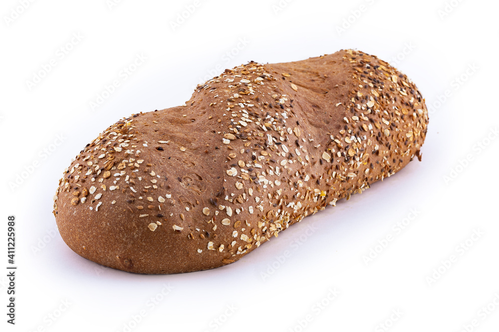 Multi grain bread isolated on white brackground Multi grain bread isolated on white brackground