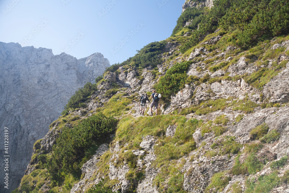 Julian alps - landscape - Slovenia - look from ascent to Jalovec peak on the east