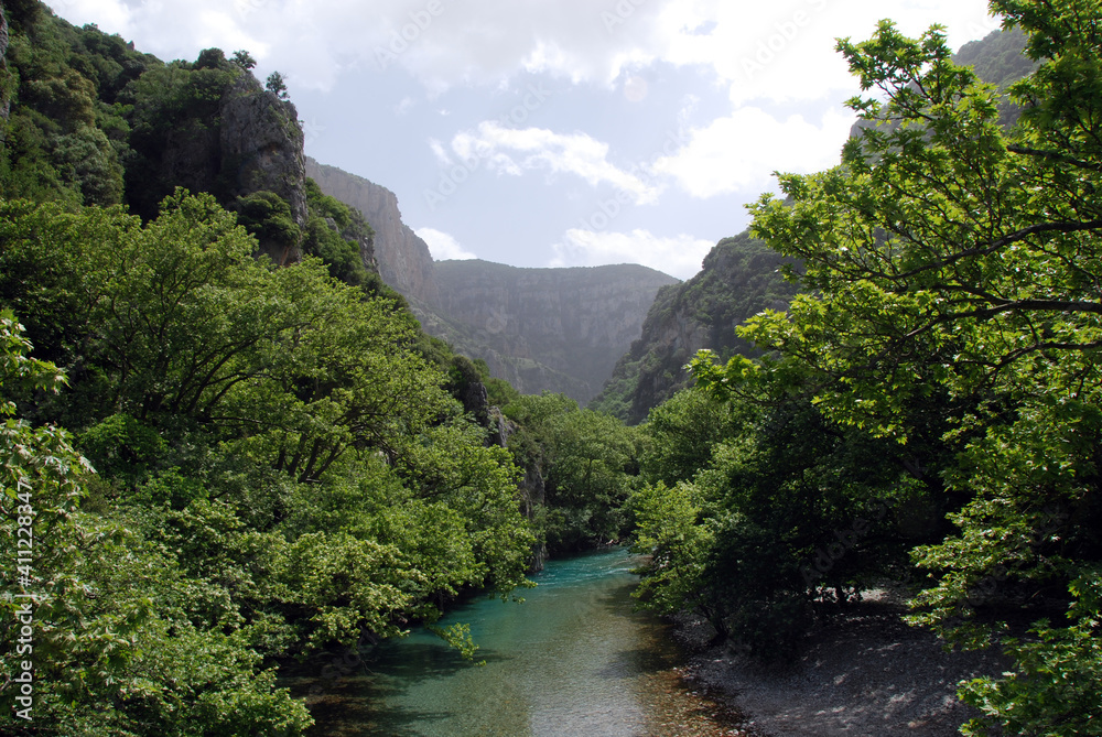 Vikos Gorge in Pindos mountains of Northrn Greece