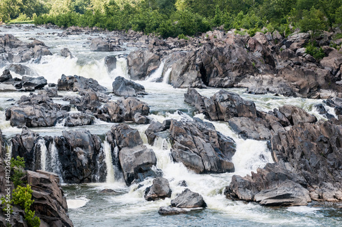 Great Falls, VA, USA, water falls, landscape, nature
