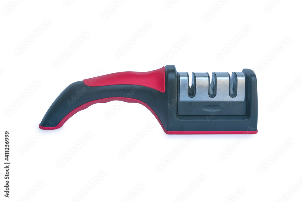 Knife sharpener isolated on a white background. Knife sharpener isolated on a white background.