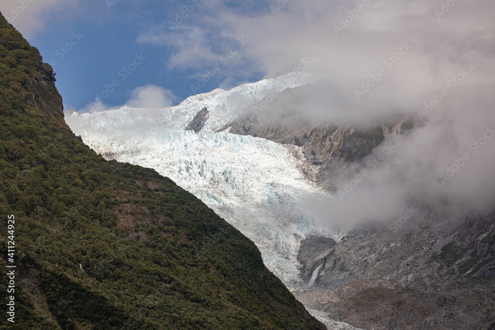 Franz Josef Glacier or Ka Roimata o Hine Hukatere is a 12 km long