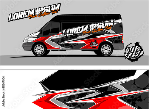 Wallpaper Mural Car wrap graphic racing abstract strip and background for car wrap and vinyl sticker - Vector
 Torontodigital.ca