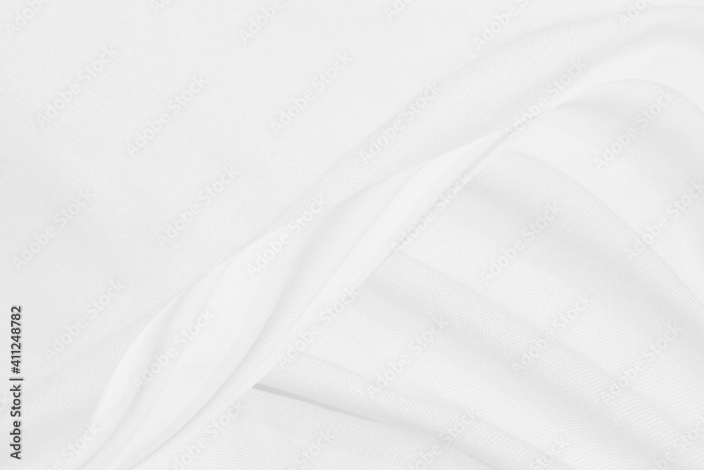 soft light smooth fabric abstract curve shape decorative modern fashion white background