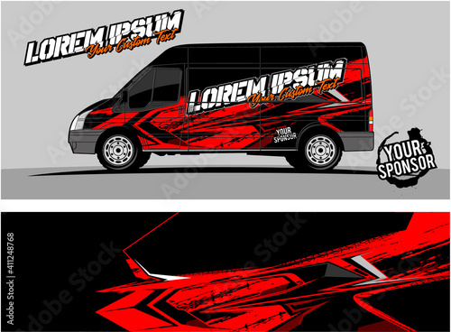 Wallpaper Mural Car wrap graphic racing abstract strip and background for car wrap and vinyl sticker  Torontodigital.ca