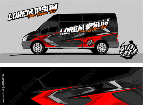 Wallpaper Mural Car wrap graphic racing abstract strip and background for car wrap and vinyl sticker  Torontodigital.ca