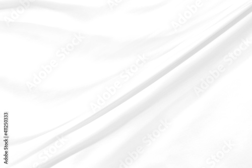 beautiful Clean decorative fashion woven soft fabric abstract smooth curve shape textile white background