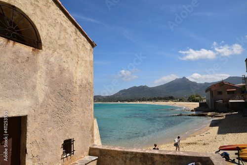 Baie d'Algajola en été, Corse