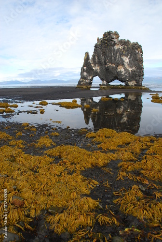 Hvítserkur was a troll that turned to stone when the sun dawned upon him in Iceland coast, being petrified on the beach