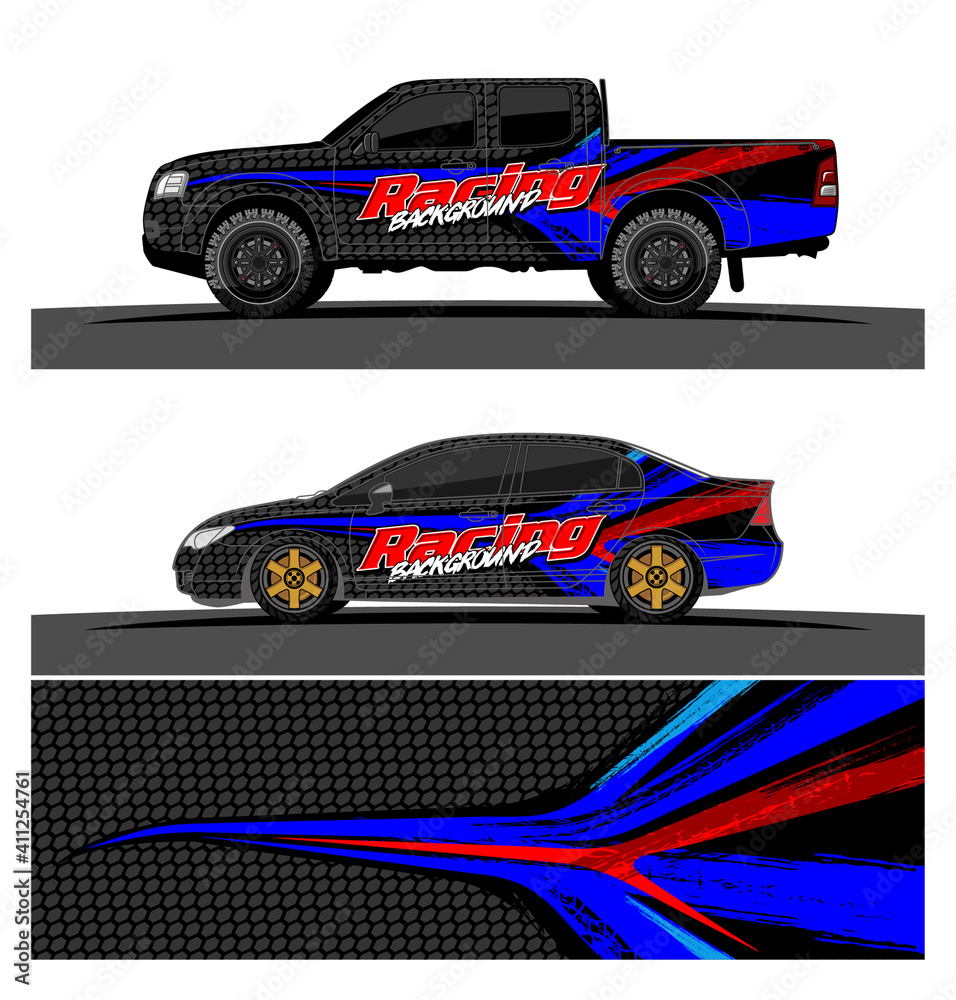 Car wrap graphic racing abstract strip and background for car wrap and vinyl sticker - Vector
Car wrap graphic racing abstract strip and background for car wrap and vinyl sticker - Vector