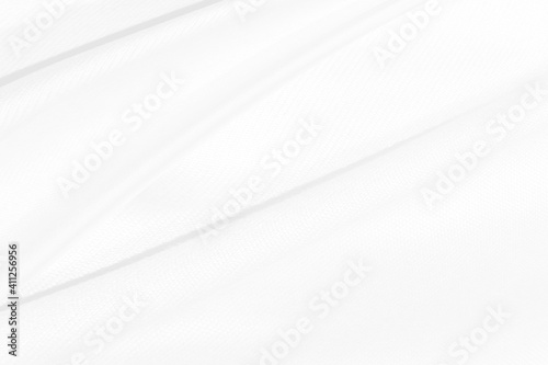 Clean smooth curve woven beautiful silky soft fabric white abstract shape decorative fashion textile background