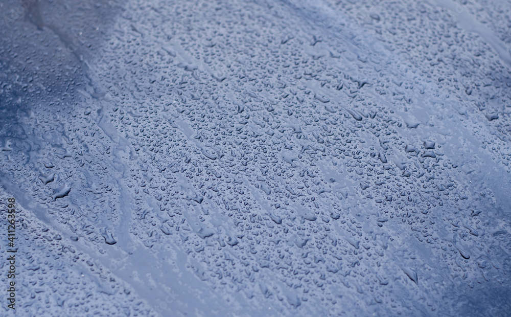 Obraz premium Raindrops on the surface. Rain.