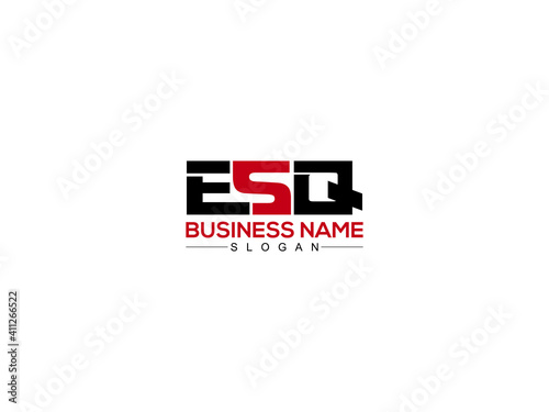 ESQ Logo Letter Vector For Brand photo