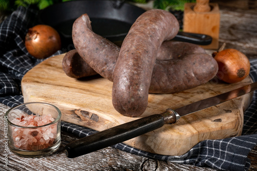 Slika na platnu Krupniok - really Silesian black pudding.