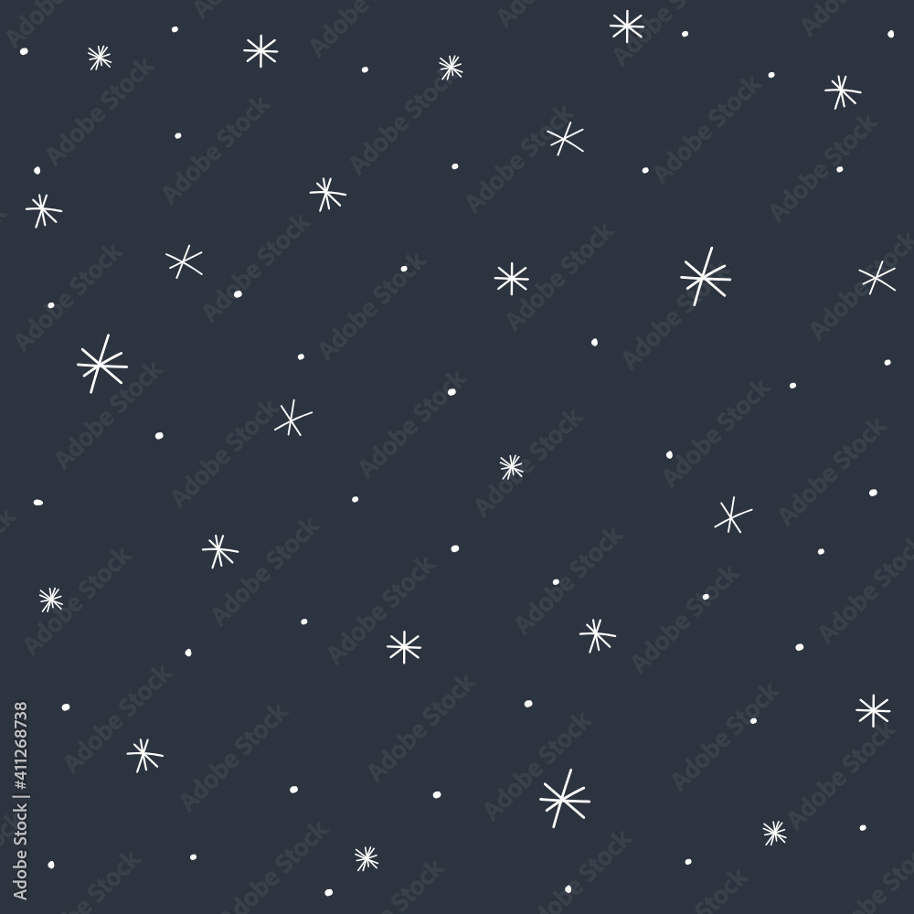 Pattern with night sky and stars Pattern with night sky and stars