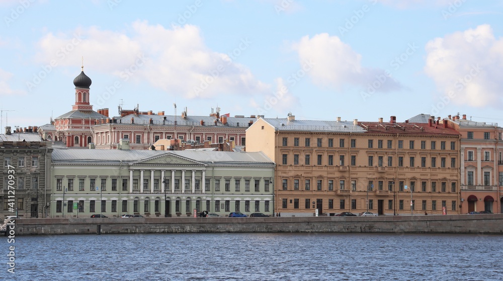 view from river of a old city view from river of a old city