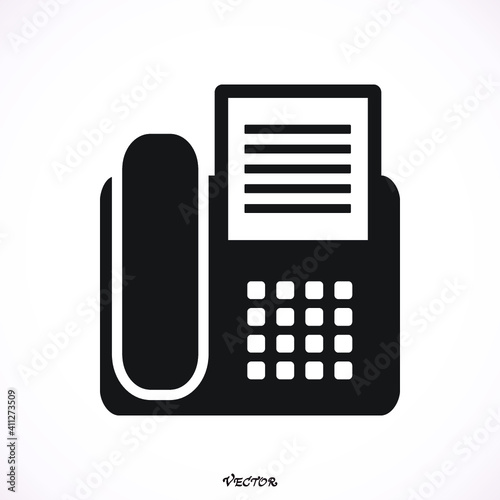 Fax icon Vector. Art. Image. logo. Sign. Flat. app. web. stock 