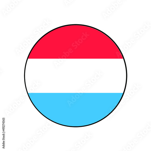 Luxembourg Flag Icon with Red, blue and White stripes in Europe. Free Download Luxembourg Flag Icon with Red, blue and White stripes in Europe. - GFXLoad