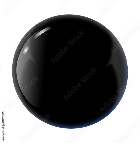 black glossy sphere