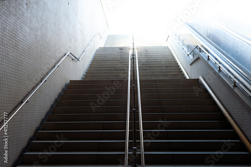 Railway staircase, metro staircase, staircase, empty, nobody