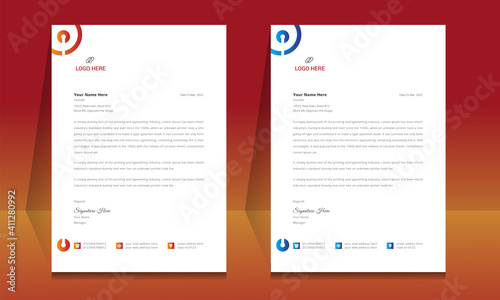 Letterhead format template, business style letterhead design template. Company letterhead template designs. Letterhead, Template.