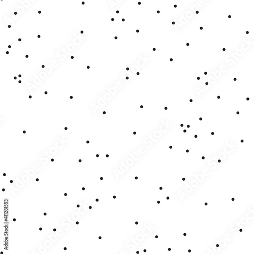 Dotty seamless vector pattern. Simple dots black and white Scandinavian baby print. Abstract Circle geometric nursery design