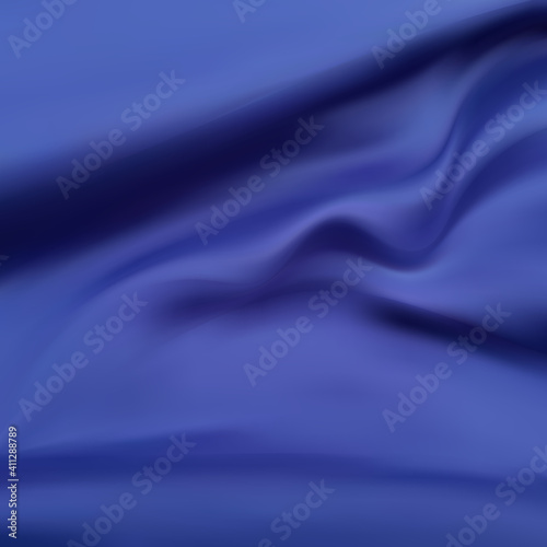 abstract background luxury blue cloth or liquid wave or wavy folds of grunge silk texture satin velvet material or luxurious background or elegant wallpaper. eps 10