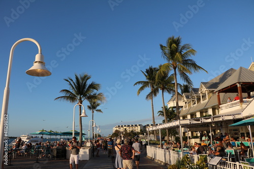 Holiday in Key West at Mallory Square, Florida USA photo