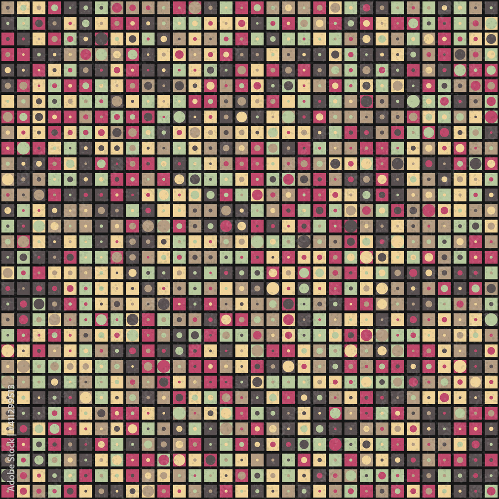 Fototapeta premium Abstract Geometric Pattern generative computational art illustration