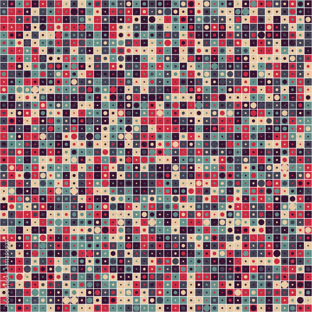 Fototapeta premium Abstract Geometric Pattern generative computational art illustration