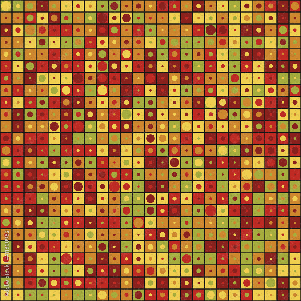 Abstract Geometric Pattern generative computational art illustration