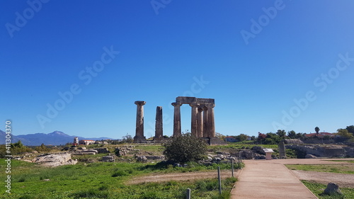 Obraz na plátně Baalbek, Lebanon - October 2020: Historic temple and monument in Baalback Bekaa area