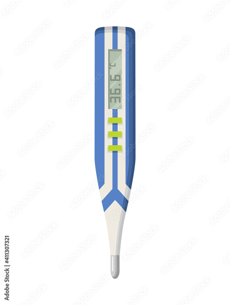 Thermometer icon. Measuring body temperature in vector. Electronic thermometer main prevention coronavirus. Design template of digital thermometer showing temperature Thermometer icon. Measuring body temperature in vector. Electronic thermometer main prevention coronavirus. Design template of digital thermometer showing temperature