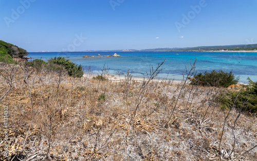 Panorama of Vignola Beach in Sardinia